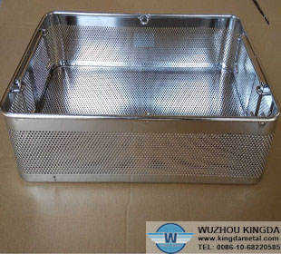 Stainless perforated container
