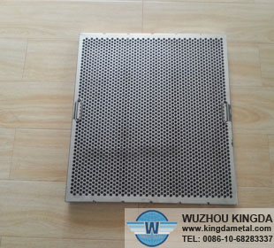 Stainless perforated grease filter for cook