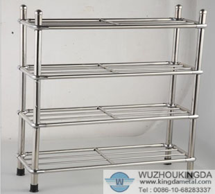 Stainless shoe rack