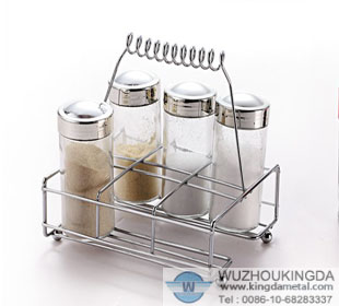 Stainless spice rack