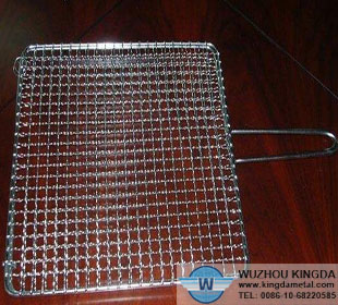 Stainless steel barbeque grill netting