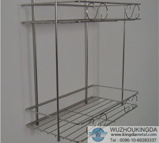 stainless steel bathroom storage rack