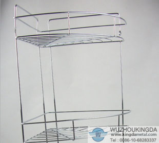 Stainless steel bathroom storage wall rack