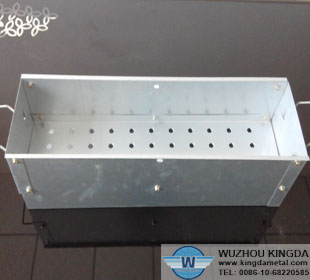 Stainless steel charcoal basket