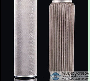 Stainless steel filter cartridge for liquid