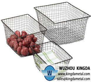 Stainless steel kitchen cooking wire mesh basket