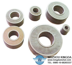 Stainless steel mesh filter discs