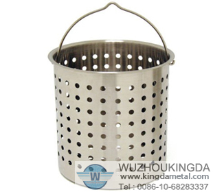 Stainless steel perforated basket