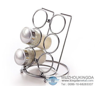 Stainless steel spice rack