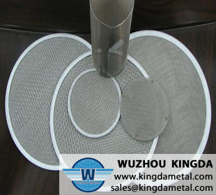 Stainless steel woven filter disc