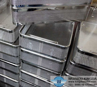 Stainless sterilization perforated baskets