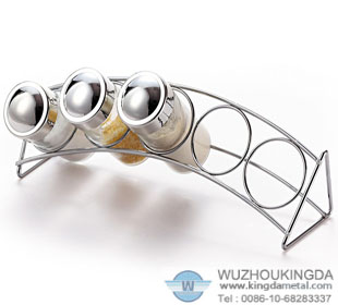 Stainless wire spice rack