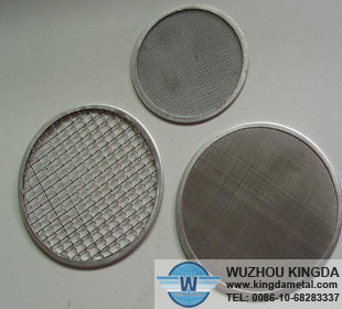 Stainless woven filter disc