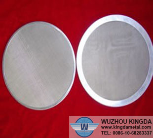 Stainless woven filter leaf
