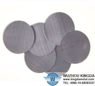 Stainless woven mesh filter disc