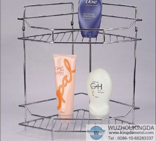 Steel bathroom corner rack