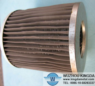 Steel mesh filter element