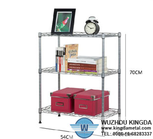 Steel mesh shelves