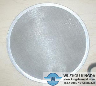 Steel multilayer wire mesh filter disc