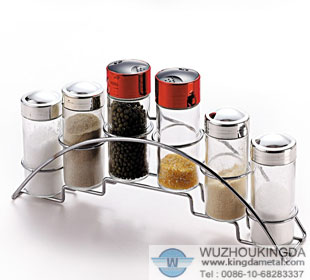Steel spice rack