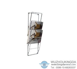 Wall mount newspaper holder