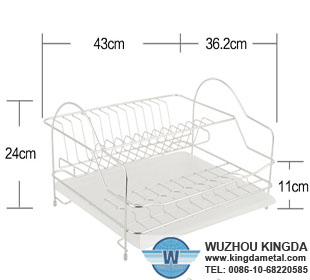 Wire and mesh dish rack