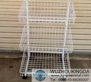 Wire basket stand