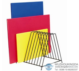 Wire chopping board rack