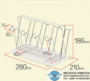 Wire kitchen cup racks