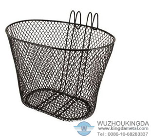 Wire mesh bike basket