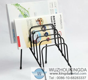 Wire mesh file rack