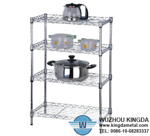 Wire mesh stainless steel shelves