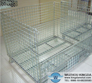 Wire mesh storage containers