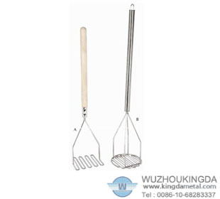 Wire metal potato masher