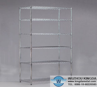 Wire shelf organizers stackable