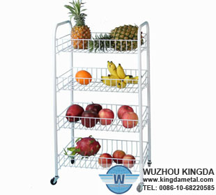 Wire shelves for storage