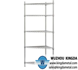 Wire shelving corner rack