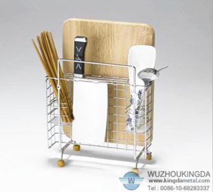 Wire utensil rack