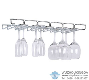Wire wine cup holder