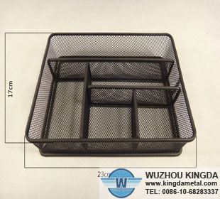 Wire mesh stationery holder