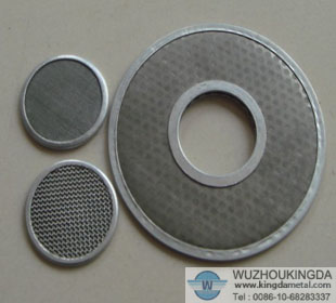 Woven mesh filter disc