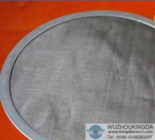 Woven mesh filter disc