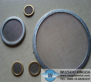 Woven mesh filter leaf